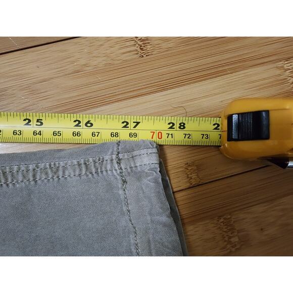 American Eagle Pants Mens L Khaki Flex Relaxed Cargo Skater Wide Leg Y2K Stretch - Picture 6 of 9